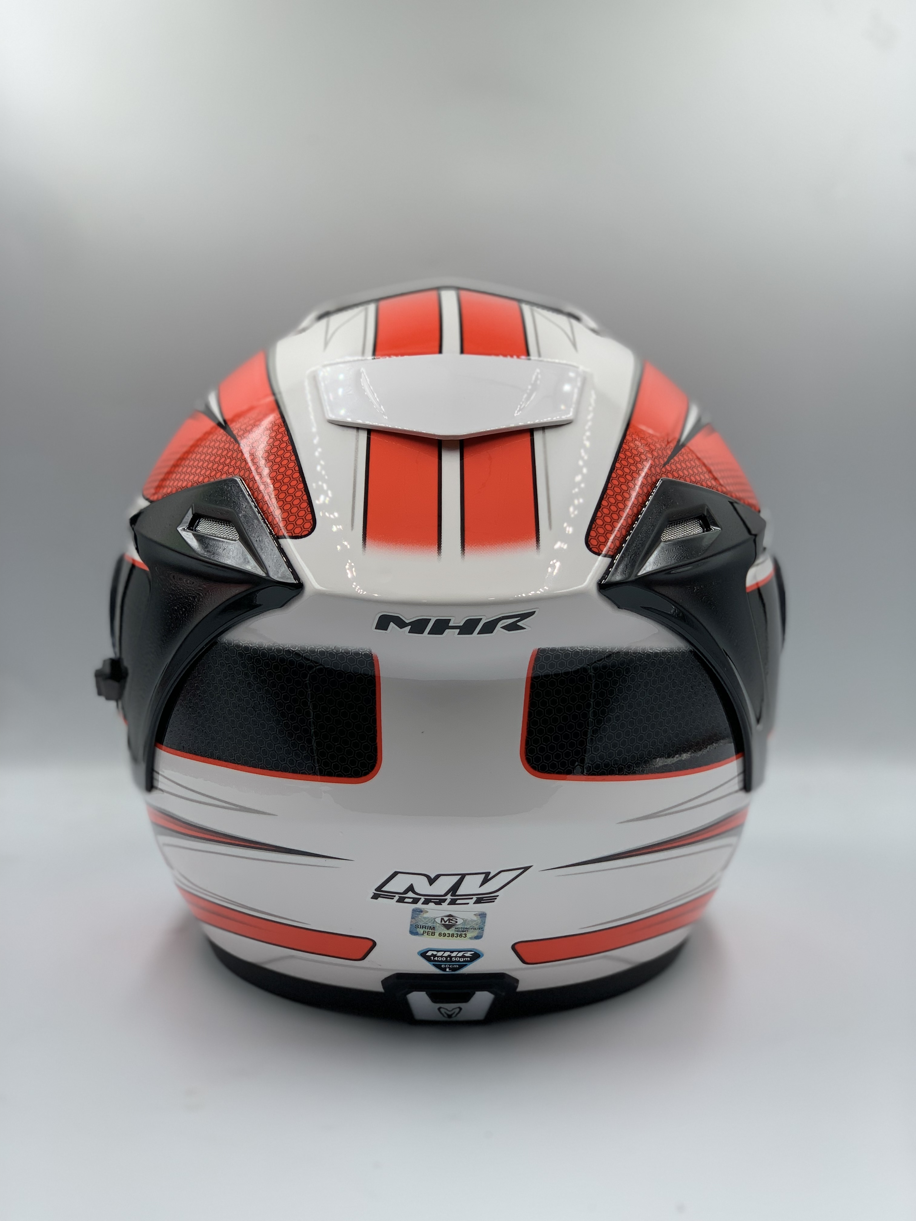 MHR Helmet Open Face BRILLER RED GRAPHIC (SIRIM)